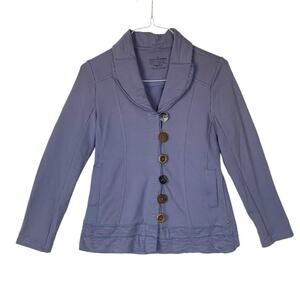 Neon Buddha womens small purple blazer jacket long sleeve lavender boho button
